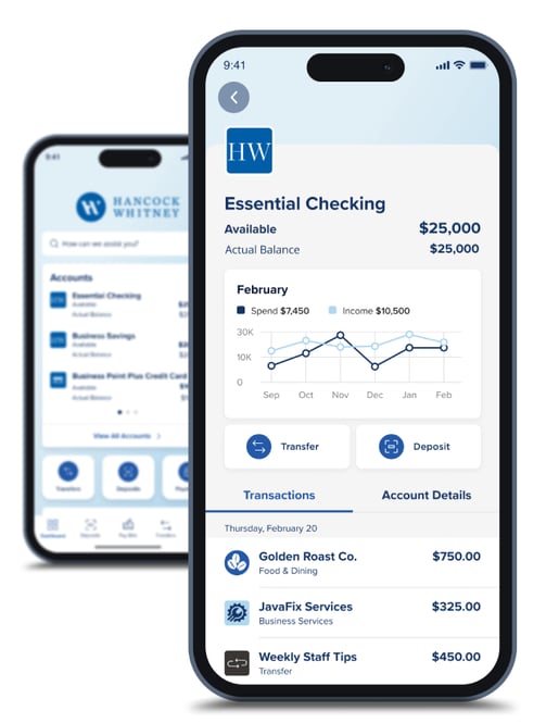 Introducing The New Business App Hancock Whitney Bank